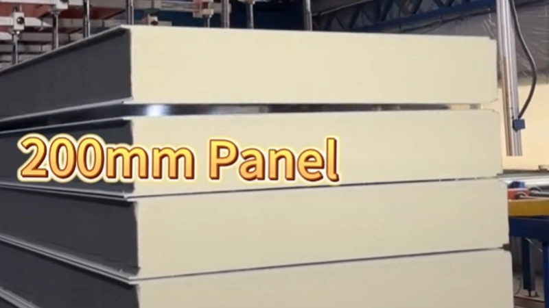 Самая горячая панель холодной комнаты 2025! Толщина всего 5 см, но его изоляция соперников с кирпичной стеной 24 см!